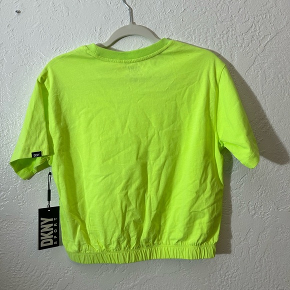 DKNY Lime Green Sports Crop Top - XS - NWT - Picture 5 of 10
